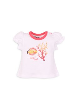 Bawełniany t-shirt niemowlęcy z motywem rafy ze sklepu 5.10.15 w kategorii Koszulki niemowlęce - zdjęcie 169708434