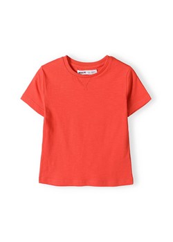 Czerwony t-shirt bawełniany basic dla niemowlaka ze sklepu 5.10.15 w kategorii Koszulki niemowlęce - zdjęcie 169708770