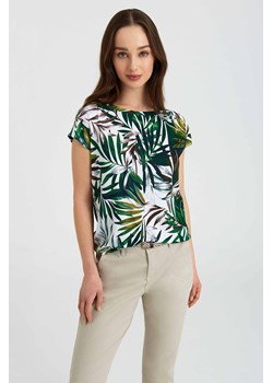 T-shirt damski w roślinne wzory ze sklepu 5.10.15 w kategorii Bluzki damskie - zdjęcie 169708813