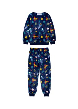 Piżama niemowlęca z długim rękawem granatowa kosmos ze sklepu 5.10.15 w kategorii Piżamy dziecięce - zdjęcie 169709493