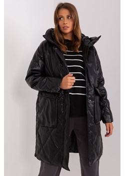 Czarna pikowana kurtka zimowa z kieszeniami ze sklepu 5.10.15 w kategorii Kurtki damskie - zdjęcie 169709611