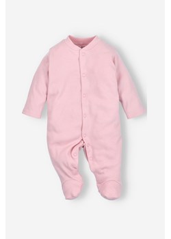 Pajac niemowlęcy z bawełny organicznej dla dziewczynki różowy ze sklepu 5.10.15 w kategorii Pajacyki - zdjęcie 169709671