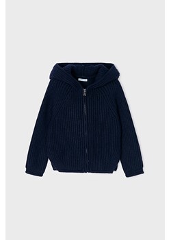Bluza dziewczęca z dzianiny swetrowej - granatowa ze sklepu 5.10.15 w kategorii Bluzy dziewczęce - zdjęcie 169709882
