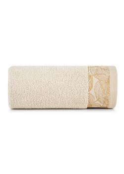 Beżowy ręcznik ze zdobieniem 70x140 cm ze sklepu 5.10.15 w kategorii Ręczniki - zdjęcie 169710023