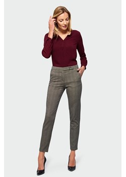 Spodnie damskie- brązowe w kratkę ze sklepu 5.10.15 w kategorii Spodnie damskie - zdjęcie 169710444