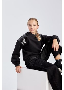 Czarna bluza z cekinami dla dużej dziewczynki - Limited Edition ze sklepu 5.10.15 w kategorii Bluzy dziewczęce - zdjęcie 169710512