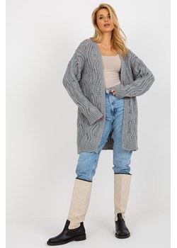 Szary
damski ażurowy kardigan bez zapięcia ze sklepu 5.10.15 w kategorii Swetry damskie - zdjęcie 169710612
