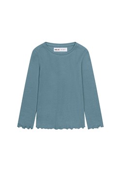 Turkusowa bluzka dla dziewczynki z długim rękawem ze sklepu 5.10.15 w kategorii Bluzki dziewczęce - zdjęcie 169710863