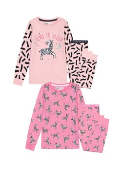 2-pack piżam niemowlęcych z długim rękawem w zebry dla dziewczynki ze sklepu 5.10.15 w kategorii Piżamy dziecięce - zdjęcie 169710872