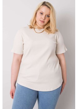 Jasnobeżowa bluzka plus size Stella ze sklepu 5.10.15 w kategorii Bluzki damskie - zdjęcie 169711133