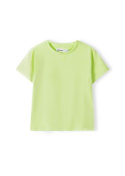 Zielony t-shirt bawełniany basic dla chłopca ze sklepu 5.10.15 w kategorii T-shirty chłopięce - zdjęcie 169711244