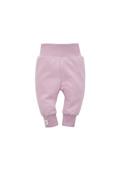 Różowe gładkie spodnie niemowlęce ze sklepu 5.10.15 w kategorii Spodnie i półśpiochy - zdjęcie 169711340