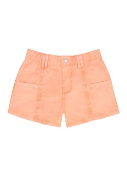 Pomarańczowe szorty basic bawełniane dla dziewczynki ze sklepu 5.10.15 w kategorii Spodenki dziewczęce - zdjęcie 169711510