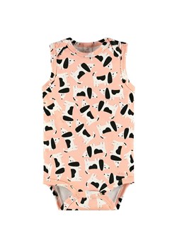 Bawełniane body niemowlęce bez rękawów w pieski ze sklepu 5.10.15 w kategorii Body niemowlęce - zdjęcie 169711641