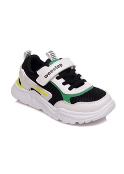 Granatowe sportowe buty dla chłopca z białą podeszwą Weestep ze sklepu 5.10.15 w kategorii Buty sportowe dziecięce - zdjęcie 169711941