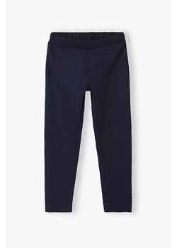 Gładkie dzianinowe spodnie dla dziewczynki ze sklepu 5.10.15 w kategorii Spodnie dziewczęce - zdjęcie 169711962