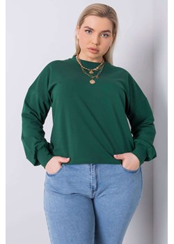 Ciemnozielona bluza plus size Florentia ze sklepu 5.10.15 w kategorii Bluzy damskie - zdjęcie 169712022