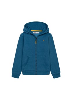 Bluza chłopięca rozpinana z kapturem niebieska ze sklepu 5.10.15 w kategorii Bluzy i swetry - zdjęcie 169712183