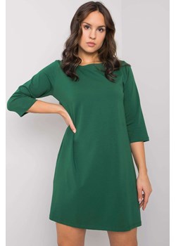 Sukienka z długim rękawem - zielona ze sklepu 5.10.15 w kategorii Sukienki - zdjęcie 169712291
