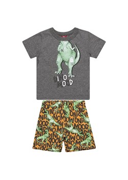 Komplet chłopięcy t-shirt z dinozaurem i spodenki ze sklepu 5.10.15 w kategorii Komplety niemowlęce - zdjęcie 169712680