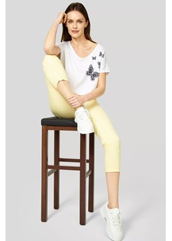 Spodnie obcisłe damskie - żółte ze sklepu 5.10.15 w kategorii Spodnie damskie - zdjęcie 169713011