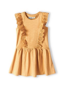 Sukienka dziewczęca bawełniana na lato z haftowaną falbanką ze sklepu 5.10.15 w kategorii Sukienki dziewczęce - zdjęcie 169713182