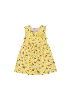 Sukienka z grubymi ramiączkami we wzorki - żółta ze sklepu 5.10.15 w kategorii Sukienki niemowlęce - zdjęcie 169713192