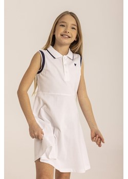 Biała sukienka dziewczęca polo ze sklepu 5.10.15 w kategorii Sukienki dziewczęce - zdjęcie 169713454