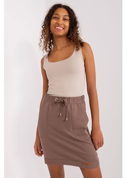 Beżowa spódnica damska z dzianiny Opportunity ze sklepu 5.10.15 w kategorii Spódnice - zdjęcie 169713570