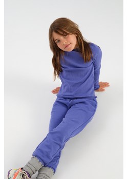 Dzianinowa prążkowana bluzka dziewczęca - Limited Edition ze sklepu 5.10.15 w kategorii Bluzki dziewczęce - zdjęcie 169713683