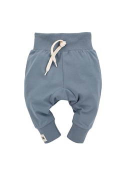 Bawełniane spodnie dresowe chłopięce - niebieski ze sklepu 5.10.15 w kategorii Spodnie i półśpiochy - zdjęcie 169713893