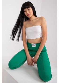 Spodnie damskie ze ściągaczami zielone ze sklepu 5.10.15 w kategorii Spodnie damskie - zdjęcie 169714000