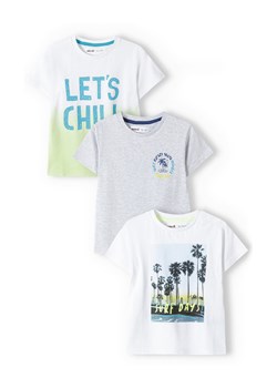 Bawełniany t-shirt dla niemowlaka 3-pak ze sklepu 5.10.15 w kategorii Koszulki niemowlęce - zdjęcie 169714184