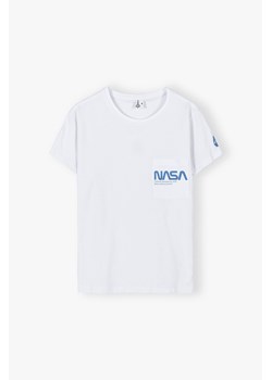 Bawełniany t-shirt damski Nasa- biały ze sklepu 5.10.15 w kategorii Bluzki damskie - zdjęcie 169714303