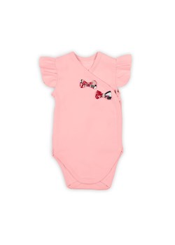 Body niemowęlece z kokardkami i falbanką - różowe ze sklepu 5.10.15 w kategorii Body niemowlęce - zdjęcie 169714380