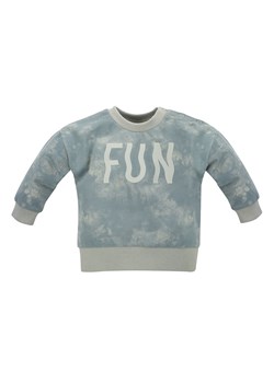 Bawełniana bluza chłopięca Fun Time - szaro - niebieska ze sklepu 5.10.15 w kategorii Bluzy chłopięce - zdjęcie 169714433