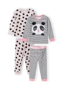 Piżama z długim rękawem oraz zabawne nadruki dla dziewczynki 2-pack ze sklepu 5.10.15 w kategorii Piżamy dziecięce - zdjęcie 169714641