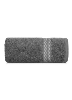 Szary ręcznik ze zdobieniami 70x140 cm ze sklepu 5.10.15 w kategorii Ręczniki - zdjęcie 169714713