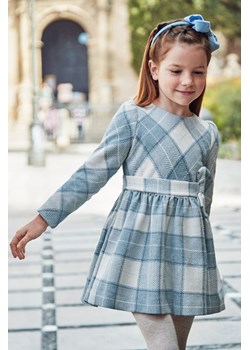 Sukienka dziewczęca w niebiesko-białą kratkę - Mayoral ze sklepu 5.10.15 w kategorii Sukienki dziewczęce - zdjęcie 169714833