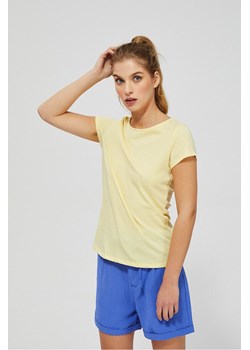 Gładka damska koszulka w kolorze żółtym ze sklepu 5.10.15 w kategorii Bluzki damskie - zdjęcie 169715032