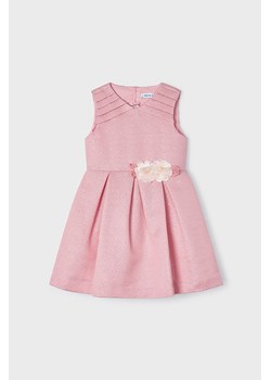 Sukienka dla dziewczynki Mayoral - różowa ze sklepu 5.10.15 w kategorii Sukienki dziewczęce - zdjęcie 169715033