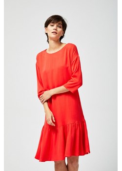 Sukienka damska czerwona z falbaną i kokardą z tyłu ze sklepu 5.10.15 w kategorii Sukienki - zdjęcie 169715080