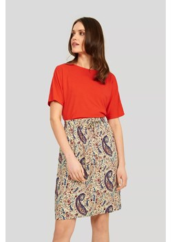 Koszulka damska z krótkim rękawem - pomarańczowa ze sklepu 5.10.15 w kategorii Bluzki damskie - zdjęcie 169715280