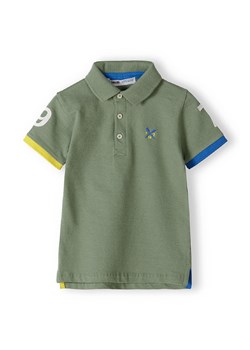 Zielona bluzka polo z krótkim rękawem dla chłopca ze sklepu 5.10.15 w kategorii T-shirty chłopięce - zdjęcie 169715380