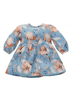 Sukienka niemowlęca z wiskozy w kwiaty Imagine niebieski ze sklepu 5.10.15 w kategorii Sukienki niemowlęce - zdjęcie 169715420