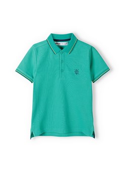 Bluzka polo dla niemowlaka z krótkim rękawem- zielona ze sklepu 5.10.15 w kategorii Koszulki niemowlęce - zdjęcie 169715471