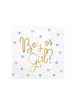 Serwetki "Boy or Girl?" 20 szt. ze sklepu 5.10.15 w kategorii Tekstylia kuchenne - zdjęcie 169715472