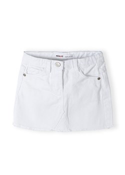 Biała spódnica krótka jeasnowa dla dziewczynki ze sklepu 5.10.15 w kategorii Spódnice dziewczęce - zdjęcie 169715530