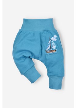 Spodnie niemowlęce z bawełny organicznej dla chłopca ze sklepu 5.10.15 w kategorii Spodnie i półśpiochy - zdjęcie 169715951