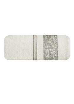 Kremowy ręcznik 50x90 cm z ozdobnym wzorem ze sklepu 5.10.15 w kategorii Ręczniki - zdjęcie 169716112